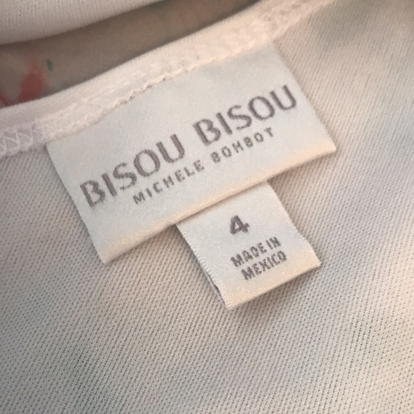 Bisou Bisou Chiffon Floral Dress Light Pink - Picture 12 of 12